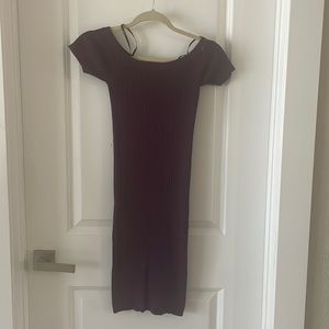 Forever 21 off the shoulder sweater dress - Maroon